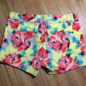J. Crew Shorts - J Crew yellow floral shorts - size 0 J. Crew Shorts - J Crew yellow floral shorts - size 0